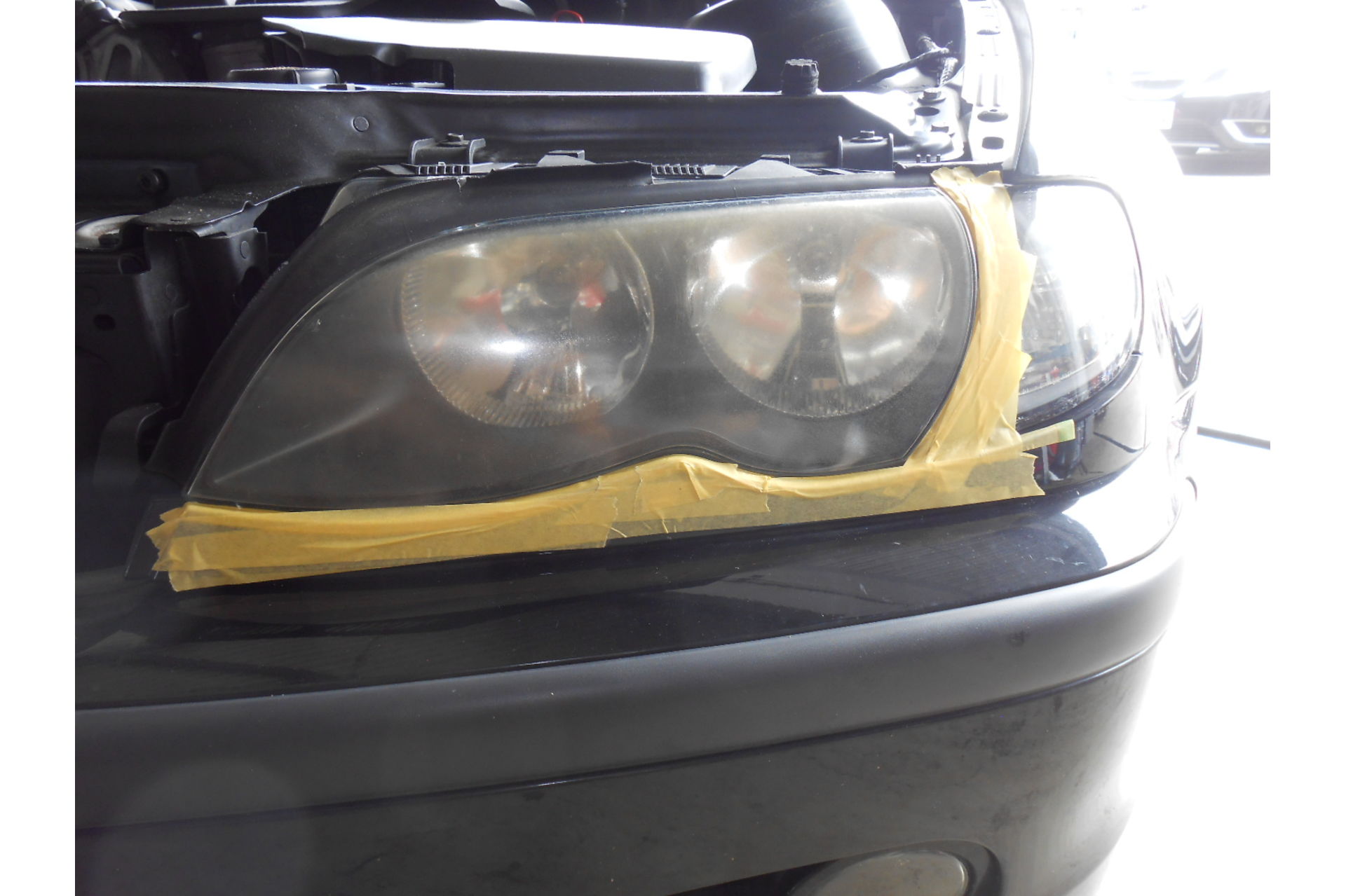 E46 BMW ヘッドライト磨き