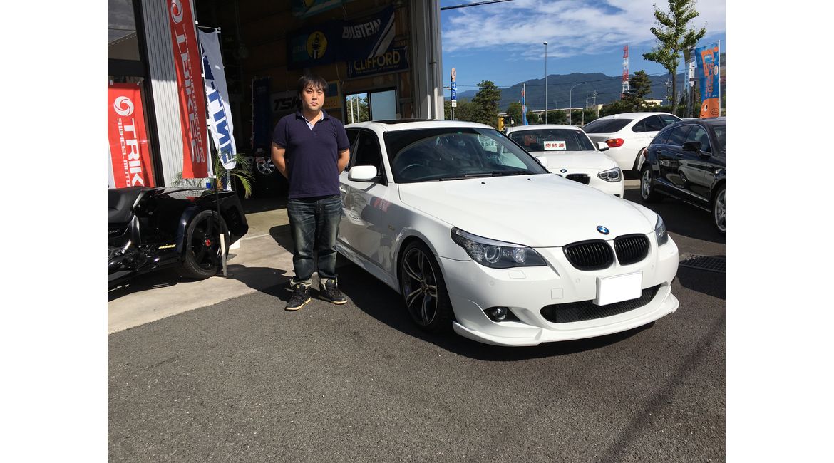 韮崎市 宮川様 ｂｍｗ５４０ｉ ｍスポーツ 山梨の輸入車 外車 販売 修理 買取のエムラインに寄せられるお客様の声 山梨で中古車 から新車販売まで幅広く対応する株式会社エムライン